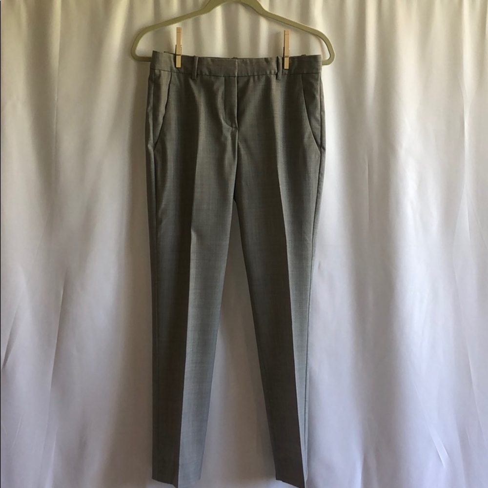 Theory Full Length Trecca Dress Pants - Light Grey